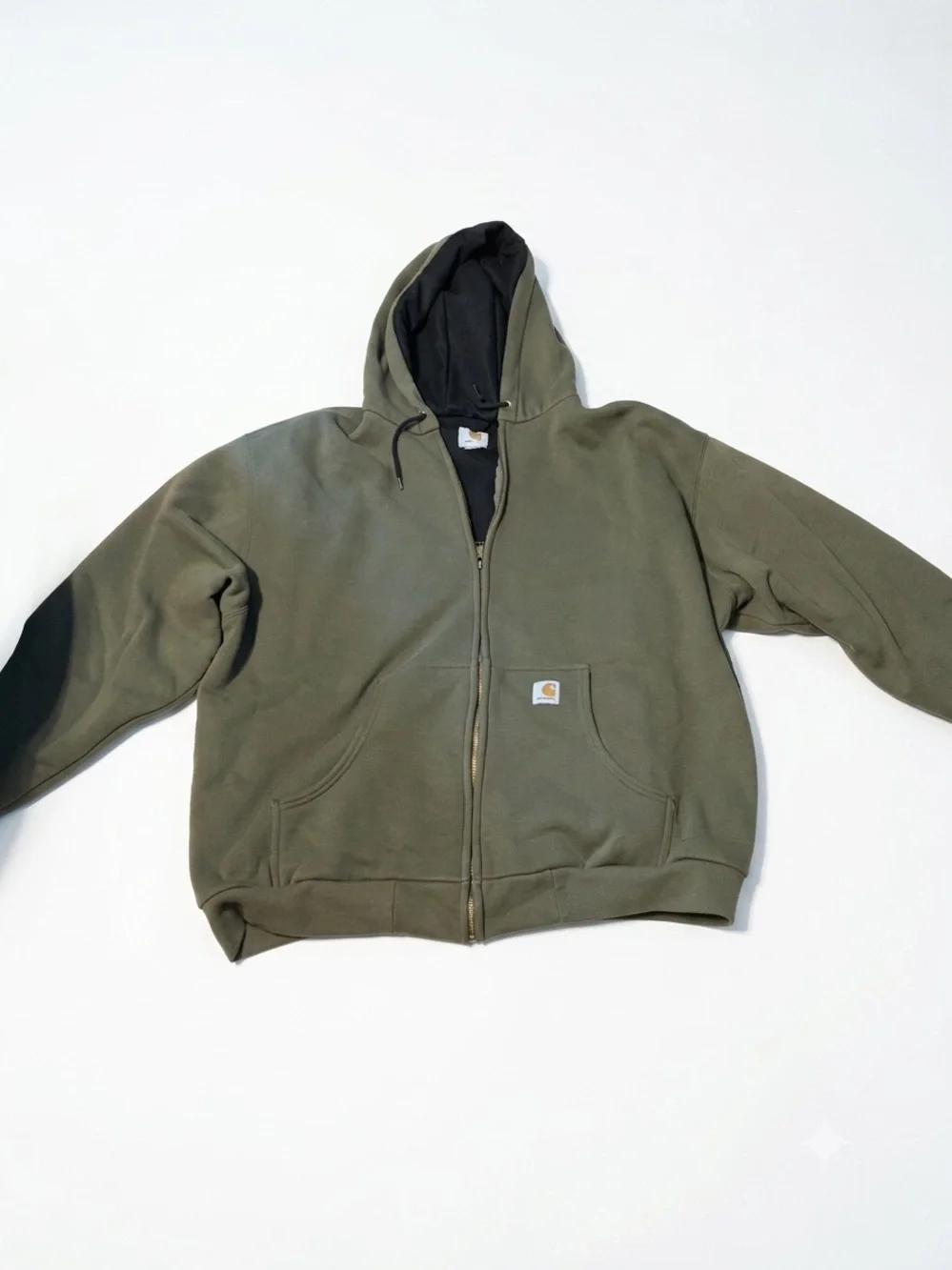 Carhartt Men's Thermal-Lined Full-Zip Hoodie Moss Green - 3XL (Steal Deal)